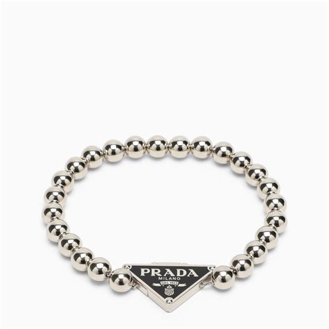 prada damen bracciale|prada triangle bracelet.